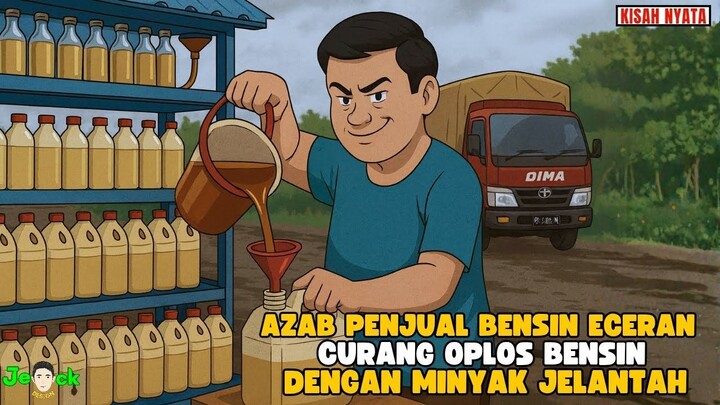 AZAB PENJUAL BENSIN ECERAN CURANG OPLOS BENSIN DENGAN MINYAK JELANTAH
