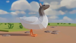 The duck neck made after three years of studying animation