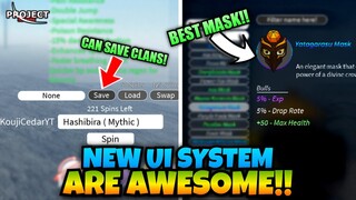 How To Save Your Clans + New UI System!! (Project Slayers UPDATE 1)
