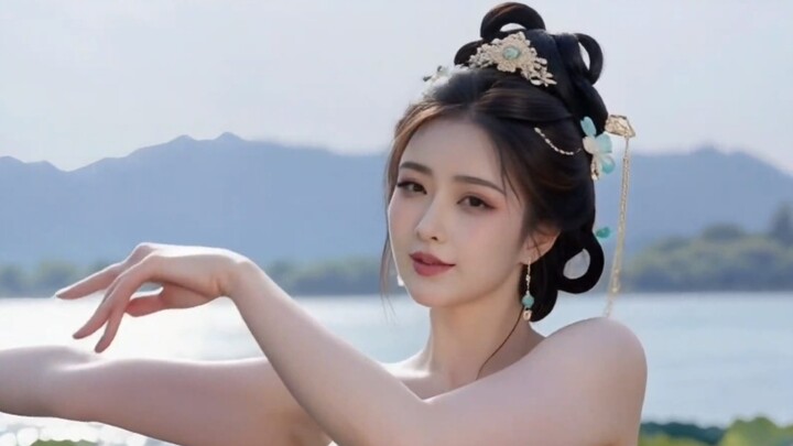 A fairy in a sheer gown performs the clumsy steps of Handan.