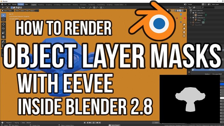 How to render OBJECT LAYER MASKS inside of EEVEE with Blender 2.8