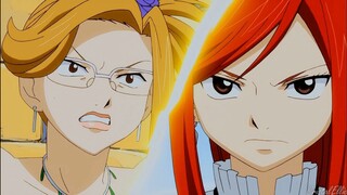 Fairy Tail || Erza vs Evergreen - Snake Eyes