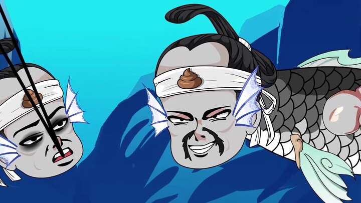 A thrilling battle between a fisherman and a mutant fish!