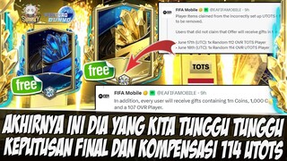 AKHIRNYA!! INI DIA KOMPENSASI & KEPUTUSAN FINAL BUG PEMAIN UTOTS FIFA MOBILE | FIFA MOBILE INDONESIA