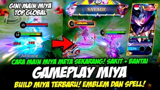 BUILD MIYA TERBARU + MIYA TERSAKIT❗ CARA MAIN MIYA META SEKARANG❗TUTORIAL & GAMEPLAY MIYA TOP GLOBAL