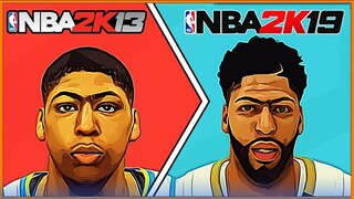 ANTHONY DAVIS evolution [NBA 2K13 - NBA 2K19]