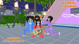 CLARA & FRIENDS [ KEMAH SAMBIL MENG GITAR ] __ SAKURA SCHOOL SIMULATOR