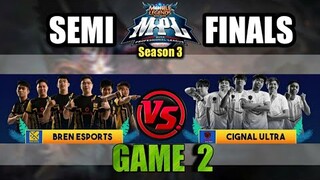 Game2 Bren Esports VS Cignal Ultra | Respect Ban ang Franco ni Kapitan! MPL PH S3 Semis
