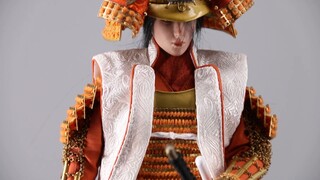 Armored Beauty - Hime Samurai IQOMODEL ห้องด้านข้างของ Takeda Shingen คัททาสีทองแปดเท่าและ Kozata สอ