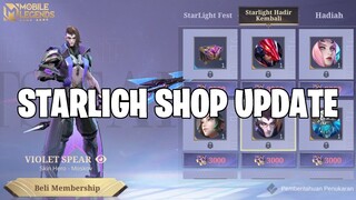 STARLIGHT SHOP UPDATE NOVEMBER & JADWAL RILIS SKIN EPIC GRATIS MOBILE LEGENDS