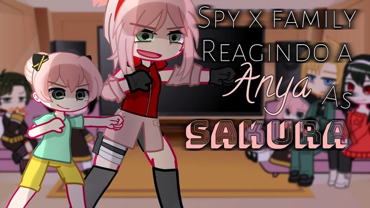 Spy x Family reagindo a Anya as Sakura Haruno (Gacha Club)