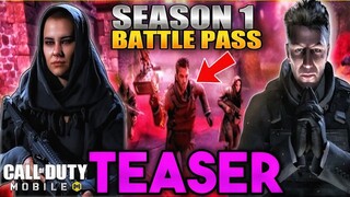 Season 1 Hiest Battle Pass Characters Leaked Cod Mobile | SEASON 1 BATTLE PASS TEASER COD MOBILE