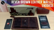 [ ENDORSEMENT ] Reven Male Brown Wallet Leather Collection - Koleksi Dompet Pria Kulit Coklat