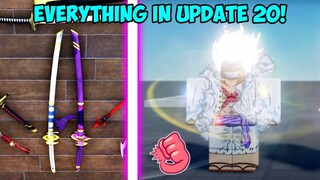 Everything In Blox Fruits Update 20! (Gear 5 Rubber Awakening, New Weapons, & MORE!)