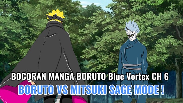 Boruto akan melawan Mitsuki Sage Mode di chapter 6 | Bocoran terkini Manga Boruto Blue Vortex 6