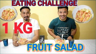 Epic 1 kg Fruit Salad EATING CHALLENGE Manipuri || Fruit Salad chaba hanba thuba tanaba