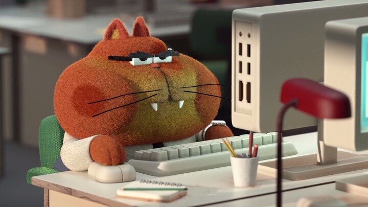 【3D Animation】Animation short film for depression treatment Office Cat and Fish - Time For Coffee