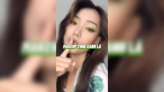 Makeup tone xanh lá| Makeup with Judie