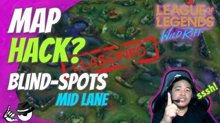 Wild Rift Tutorial - Map Guide Blind-spots in Middle Lane