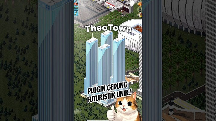 PLUGIN GEDUNG MASA DEPAN DI THEOTOWN! #shorts
