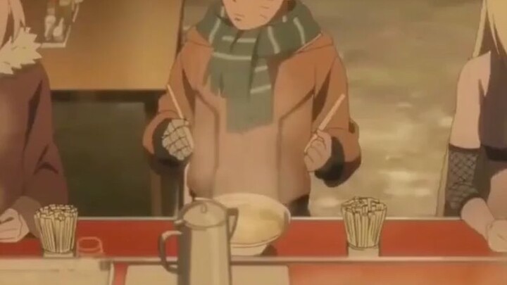 Naruto: Naruto was eating ramen with a group of little girls sitting around him. Hinata was jealous 