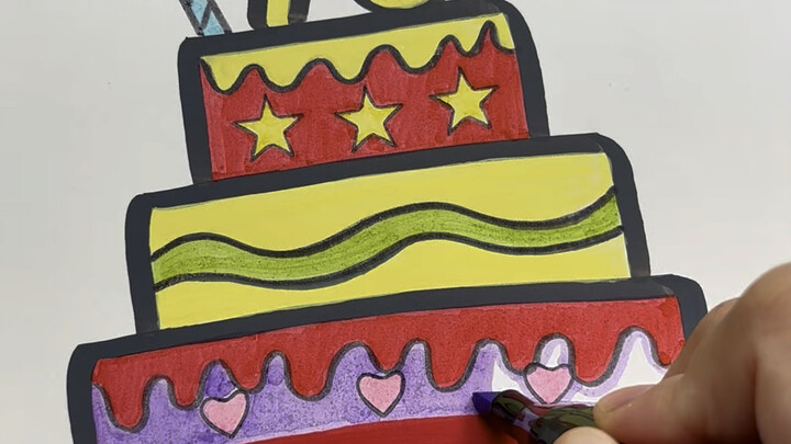 Welcome National Day and Mid-Autumn Festival creative painting, let's draw together and submit homew