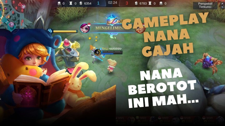 NANA PENGUASA EXP NIH | GAMEPLAY NANA | Mobile Legends Bang Bang