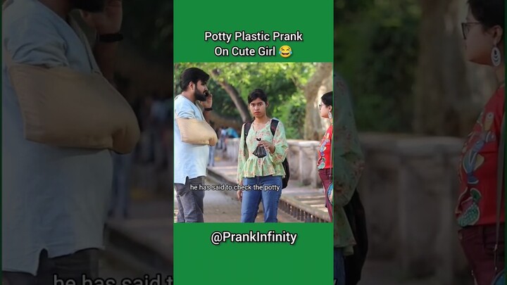 Plastic Prank on Girls  #shorts