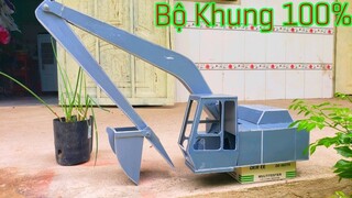 Phần Thân Máy Xúc HITACH UH 07 Đã Xong, Fabrication of Hitachi Excavator Frame uh-07