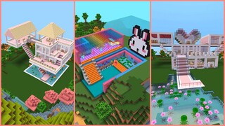 DIY Minecraft,Mini World/How To Build Cute House In Minecraft❤️🔥🥰/Ep5
