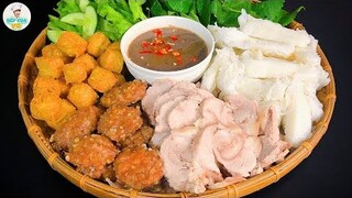 Cách làm BÚN ĐẬU MẮM TÔM tại nhà ngon như hàng quán an toàn vệ sinh | Bếp Của Vợ |