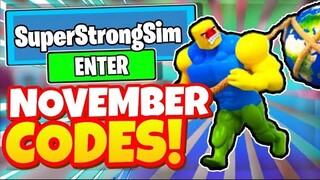 SUPER STRONG SIMULATOR CODES *NOVEMBER 2021* ALL NEW CODES ROBLOX SUPER STRONG SIMULATOR!