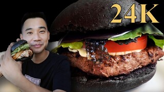小伙吃顿汉堡花了580元？24K纯黑汉堡真的绝了！
