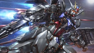 Assault Blade đứng trên mặt đất, thân hình nổi bật với tính linh hoạt cao, GAT-X105 Assault Gundam
