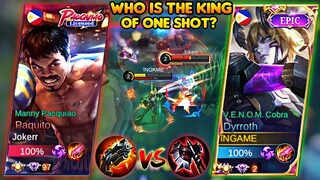 DYRROTH V.E.N.O.M COBRA VS TOP GLOBAL PAQUITO WHO IS THE KING OF ONE SHOT? | SKIN GIVEAWAY - MLBB