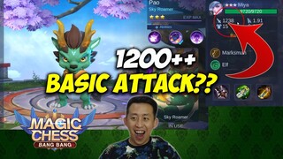 TRIK RAHASIA 1200++ DAMAGE BASIC ATTACK!! COMMANDER PAO REVIEW! | Magic Chess Bang Bang Indonesia