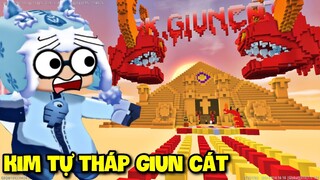 MINI GAME: KIM TỰ THÁP GIUN CÁT KHỔNG LỒ THỬ THÁCH PHÁ ĐẢO MAP PARKOUR BOSS SA MẠC TRONG MINI WORLD