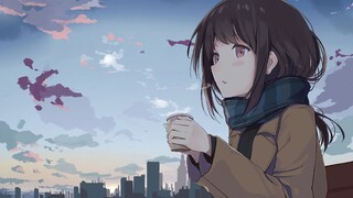 "The evening wind is still very gentle, walk slowly alone."