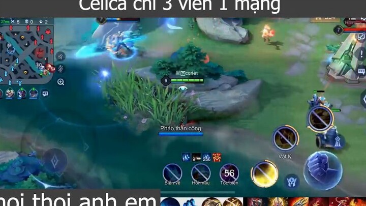 Celica chỉ 3 viên 1 mạng p3 #choithoianhem