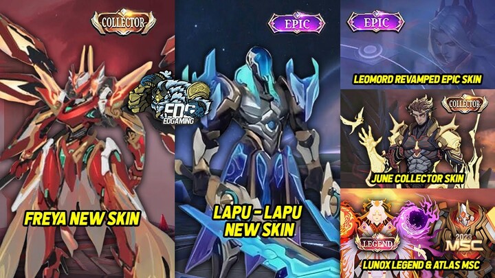 Paquito June Collector, Freya & Lapu Lapu New Epic/Collector Skin & More | MLBB Upcoming New Update