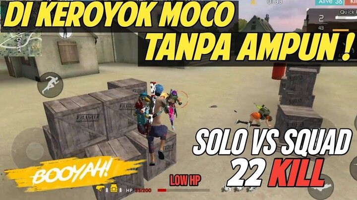 HAMPIR NYAMAIN KILL WAWANMKS DAN FRONTAL GAMING ! 22 KILL ! SOLO VS SQUAD MODE RANK !