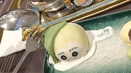 An essential step after ordering Nabu dumplings (´,,⊕︿⊗,,)