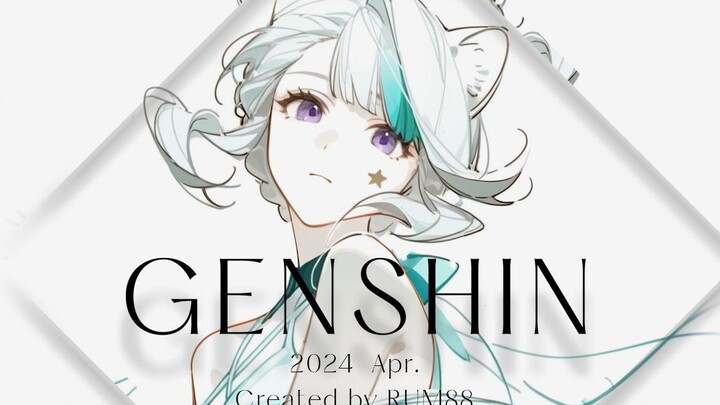 【原神】至 此 - 已 成 艺 术 - 全角色轻简速写杂志风