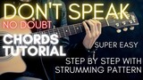 No Doubt - DON'T SPEAK Chords (Guitar Tutorial) for Acoustic Cover