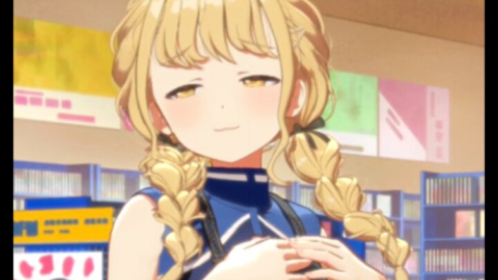 Sigh, such a cute work uniform, such a cute idol—love it!