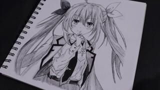 วิธีวาดดวงตาให้เท่ากัน วาดรูปอนิเมะผู้หญิง อิสึกะ โคโทริ Date A Live