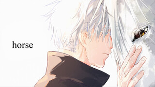 [Doujin painting] Gojo Satoru and Itadori Yuji - Horse