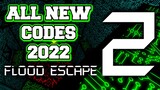 Roblox Flood Escape 2 New Codes! 2022 July