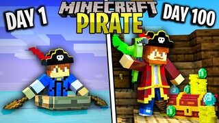 I survived 100 Days as a Pirate in Minecraft