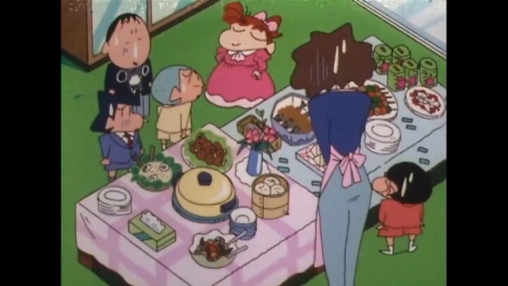 Crayon Shinchan - Kami mengadakan pesta orang dewasa di rumahku